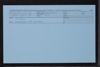 Pittodrie, NJ62SE 14, Ordnance Survey index card, Recto
