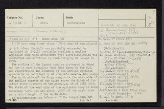Glenmailen, NJ63NE 2, Ordnance Survey index card, page number 1, Recto