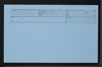 St Sairs, NJ63SW 23, Ordnance Survey index card, Recto