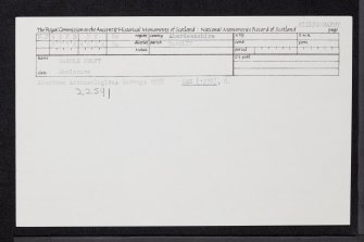 Garble Croft, NJ64NE 22, Ordnance Survey index card, Recto
