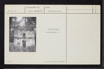 Kinnairdy Castle, NJ64NW 1, Ordnance Survey index card, page number 2, Verso