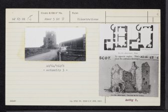 Eden Castle, NJ65NE 15, Ordnance Survey index card, Recto