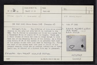 Bellman's Wood, NJ65SW 4, Ordnance Survey index card, page number 1, Recto