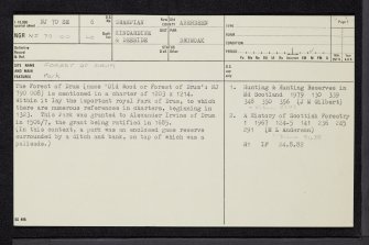 Forest Of Drum, NJ70SE 6, Ordnance Survey index card, page number 1, Recto