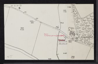 Legatesden, NJ72NW 13, Ordnance Survey index card, Recto