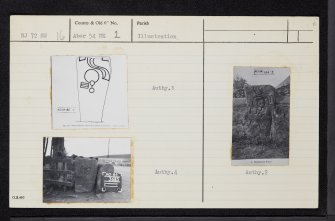 Drummies, NJ72SW 16, Ordnance Survey index card, Recto