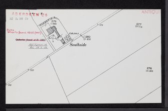 Turriff, Old Market Cross, NJ74NW 14, Ordnance Survey index card, Recto