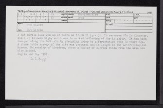 The Slacks, NJ81SW 48, Ordnance Survey index card, Recto