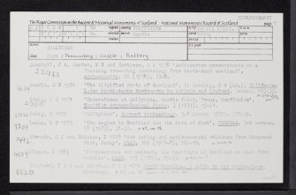 Cullykhan, NJ86NW 1, Ordnance Survey index card, page number 1, Recto