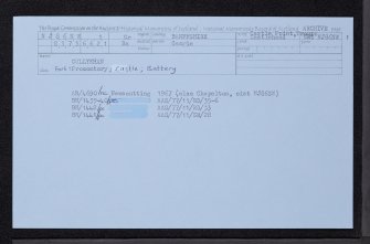 Cullykhan, NJ86NW 1, Ordnance Survey index card, Recto