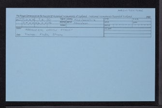 Aberdeen, Castle Street, General, NJ90NW 74, Ordnance Survey index card, Recto