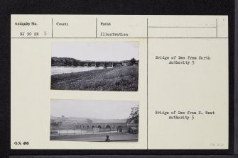 Aberdeen, Ruthrieston, Bridge Of Dee, NJ90SW 3, Ordnance Survey index card, Recto