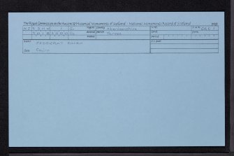 Fedderat Cairn, NJ93NW 1, Ordnance Survey index card, Recto