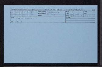 North Kirkhill, NJ94NW 15, Ordnance Survey index card, Recto