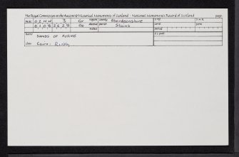 Sands Of Forvie, NK02NW 3, Ordnance Survey index card, Recto