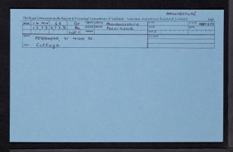 Peterhead, Buchanhaven, 41 High Street, NK14NW 66, Ordnance Survey index card, Recto