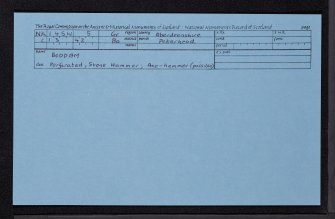 Boddam, NK14SW 5, Ordnance Survey index card, Recto
