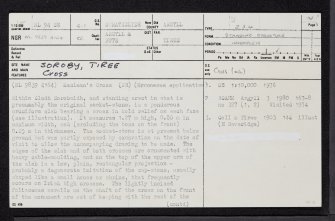 Tiree, Soroby, Maclean's Cross, NL94SE 6.1, Ordnance Survey index card, page number 1, Recto