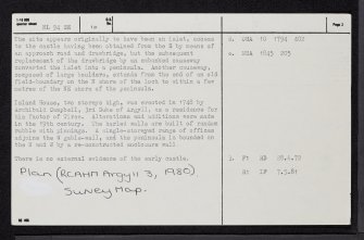 Tiree, Island House, NL94SE 10, Ordnance Survey index card, page number 2, Verso
