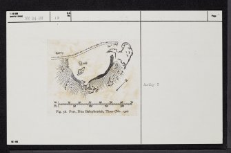 Tiree, Dun Balephetrish, NM04NW 12, Ordnance Survey index card, Recto