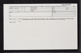 Coll, Dun Anlaimh, Loch Nan Cinneachan, NM15NE 3, Ordnance Survey index card, Recto