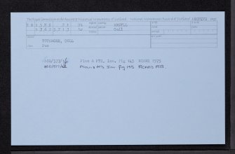 Coll, Totamore, NM15NE 21, Ordnance Survey index card, Recto