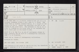 Coll, Kilbride, NM15SE 14, Ordnance Survey index card, page number 1, Recto