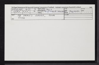 Iona, St Oran's Cross, NM22SE 4.7, Ordnance Survey index card, Recto