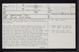 Coll, Sorisdale, NM26SE 8, Ordnance Survey index card, page number 1, Recto
