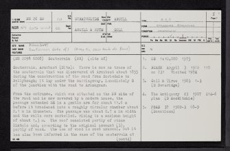 Coll, Arnabost, NM26SW 10, Ordnance Survey index card, page number 1, Recto