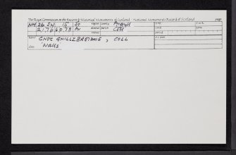 Coll, Cnoc Ghillbreidhe, NM26SW 15, Ordnance Survey index card, Recto