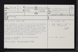 Kilninian, Mull, NM34NE 9, Ordnance Survey index card, page number 1, Recto