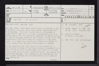 Ulva, Dun Ban, NM34SE 1, Ordnance Survey index card, page number 1, Recto