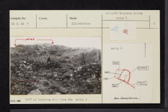 Ulva, Dun Ban, NM34SE 1, Ordnance Survey index card, page number 3, Recto