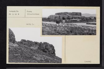 Treshnish Isles, Cairn Na Burgh Beg Castle, NM34SW 2, Ordnance Survey index card, page number 1, Recto