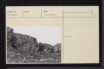 Treshnish Isles, Cairn Na Burgh Beg Castle, NM34SW 2, Ordnance Survey index card, page number 2, Verso