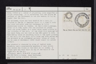 Dun Nan Gall, Mull, NM44SW 2, Ordnance Survey index card, page number 2, Verso