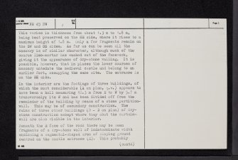 Mull, Dun Ara, NM45NW 1, Ordnance Survey index card, page number 2, Verso