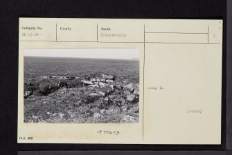 Mull, Dun Ara, NM45NW 1, Ordnance Survey index card, page number 3, Recto