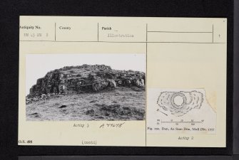 An Sean Dun, Mull, NM45NW 3, Ordnance Survey index card, page number 1, Recto