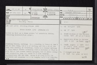 Mull, Cnoc Fada, Dervaig, NM45SW 4, Ordnance Survey index card, page number 1, Recto