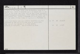 Mull, Dervaig, Maol Mor, NM45SW 5, Ordnance Survey index card, page number 2, Verso