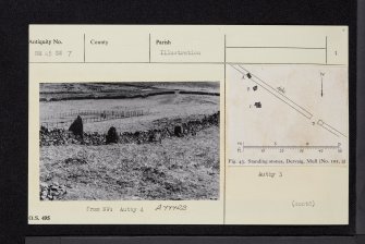 Glac Mhor, Dervaig, Mull, NM45SW 7, Ordnance Survey index card, page number 1, Recto