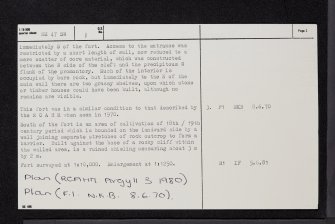 Ardnamurchan, Sanna, Rubha An Duin Bhain, NM47SW 1, Ordnance Survey index card, page number 2, Verso