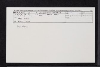 Eigg, Laig, NM48NE 3, Ordnance Survey index card, Recto