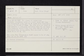 Eigg, Laig, NM48NE 3, Ordnance Survey index card, Recto