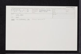 Eigg, Laig, NM48NE 3, Ordnance Survey index card, Recto