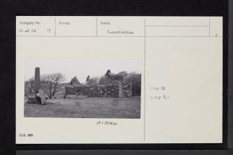 Eigg, Kildonnan, St Donnan's Church And Burial-Ground, NM48NE 19, Ordnance Survey index card, page number 2, Verso