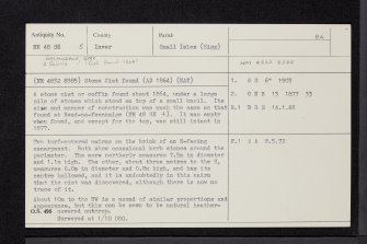 Eigg, Galmisdale, NM48SE 5, Ordnance Survey index card, Recto