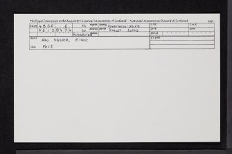 Eigg, An Sgurr, NM48SE 6, Ordnance Survey index card, Recto